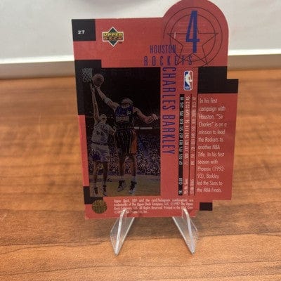 Cheap Sneaks Footwear/Sports Cards Basketball Card Charles Barkley 1996-97 Upper Deck UD3 Star Focus Die-Cut #27 Rockets