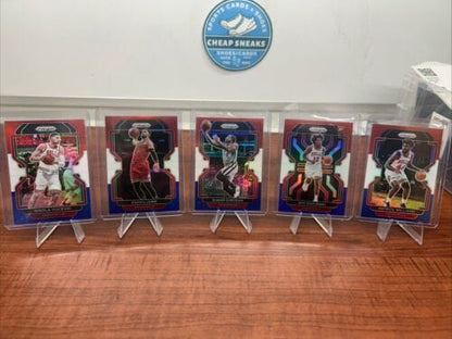 Cheap Sneaks Footwear/Sports Cards Basketball Card Chicago Bulls 2021-22 Panini Prizm Red White Blue Lot Vucevic, LaVine,