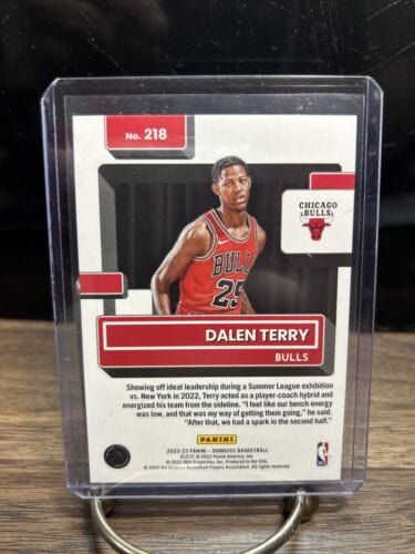 Cheap Sneaks Footwear/Sports Cards Basketball Card DALEN TERRY 2022-23 PANINI DONRUSS GREEN HOLO LAZER #218 CHICAGO BULLS