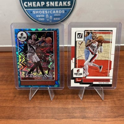 Cheap Sneaks Footwear/Sports Cards Basketball Card Damian Lillard 2021-22 PANINI NBA HOOPS Teal Explosion #61 Trail Blaze