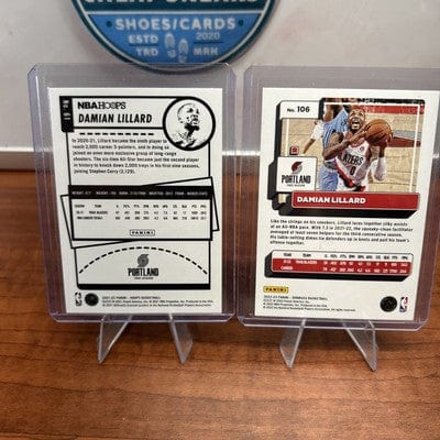 Cheap Sneaks Footwear/Sports Cards Basketball Card Damian Lillard 2021-22 PANINI NBA HOOPS Teal Explosion #61 Trail Blaze
