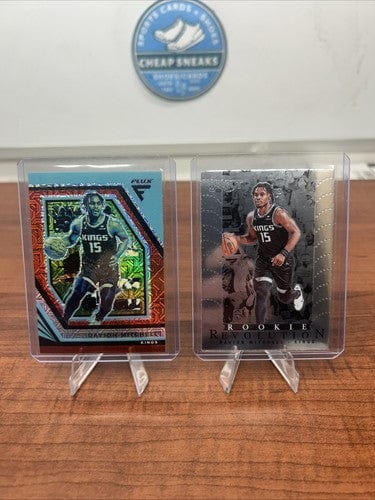 Cheap Sneaks Footwear/Sports Cards Basketball Card Davion Mitchell 2022-23 Panini Flux Red Mojo Prizm Parallel /99 + Bonu