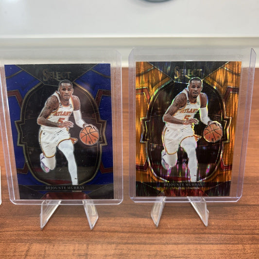 Cheap Sneaks Footwear/Sports Cards Basketball Card Dejounte Murray 2022-23 Panini Select Orange Flash Prizm #2 Atl Hawks+