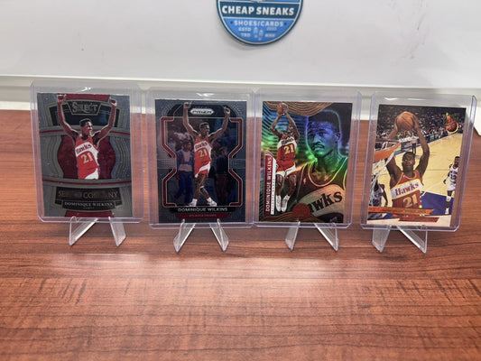 Cheap Sneaks Footwear/Sports Cards Basketball Card Dominique Wilkins Lot Of 4 Atlanta Hawks 2022 Panini Select Company,21