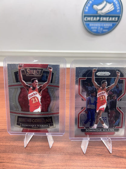Cheap Sneaks Footwear/Sports Cards Basketball Card Dominique Wilkins Lot Of 4 Atlanta Hawks 2022 Panini Select Company,21