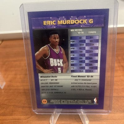 Cheap Sneaks Footwear/Sports Cards Basketball Card Eric Murdock 1994-95 Finest #14 Milwaukee Bucks