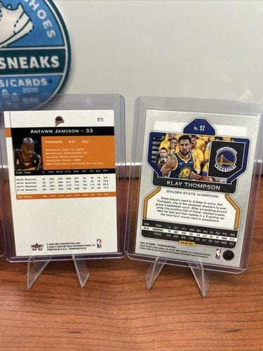 Cheap Sneaks Footwear/Sports Cards Basketball Card Golden State Warriors Lot (5) 2021-2022 Prizm Curry, Thompson  95 Skyb