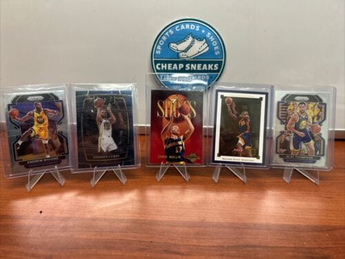 Cheap Sneaks Footwear/Sports Cards Basketball Card Golden State Warriors Lot (5) 2021-2022 Prizm Curry, Thompson  95 Skyb