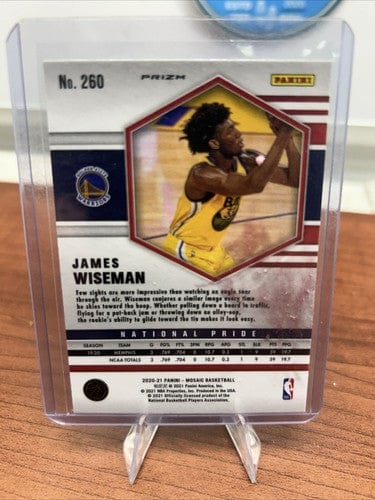 Cheap Sneaks Footwear/Sports Cards Basketball Card James Wiseman Rookie - 2020-21 Panini Mosaic Green Prizm #260 - GS War
