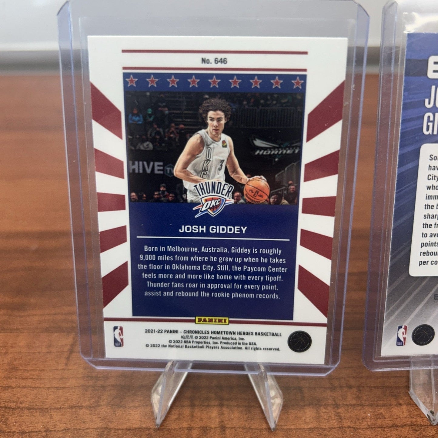 Cheap Sneaks Footwear/Sports Cards Basketball Card Josh Giddey (RC) 2021-22 Panini Chronicles Hometown Heroes Optic #646+