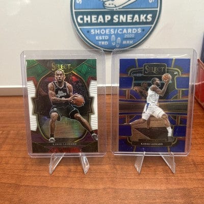 Cheap Sneaks Footwear/Sports Cards Basketball Card KAWHI LEONARD 22-23 Panini Select #65 Concourse GREEN WHITE PURPLE PRI