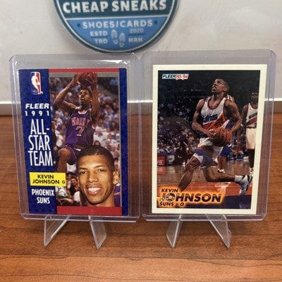 Cheap Sneaks Footwear/Sports Cards Basketball Card Kevin Johnson 1991 Fleer Basketball All-Star Team #210 NBA Phoenix Sun