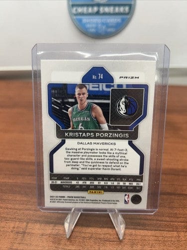 Cheap Sneaks Footwear/Sports Cards Basketball Card Kristaps Porzingis 2020-21 Panini Prizm Red White and Blue #18 Wizards