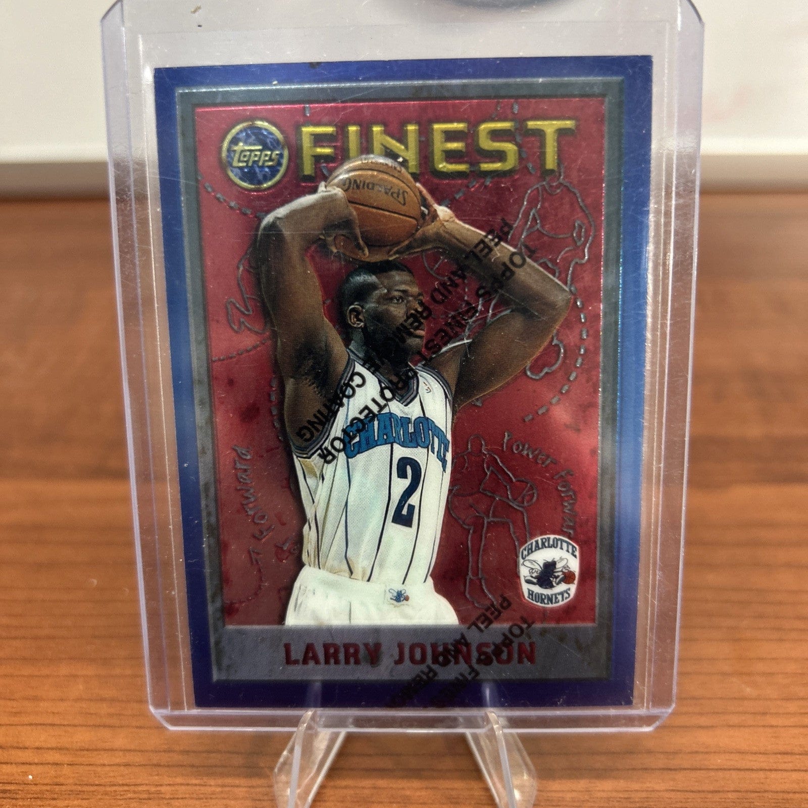 Cheap Sneaks Footwear/Sports Cards Basketball Card LARRY JOHNSON 1995-96 Topps Finest #233 Charlotte Hornets