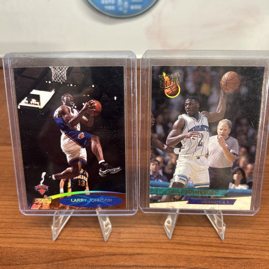 Cheap Sneaks Footwear/Sports Cards Basketball Card Larry Johnson 2000-01 Stadium Club #27 Hornets, Knicks