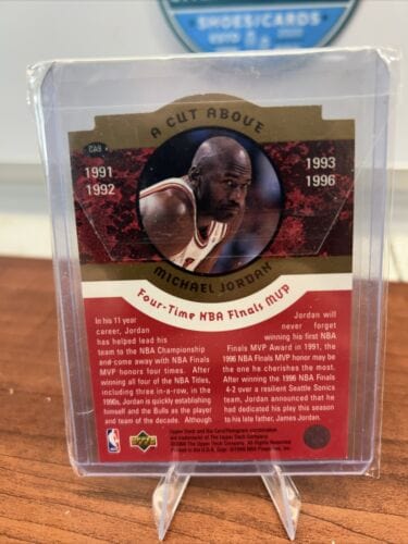 Cheap Sneaks Footwear/Sports Cards Basketball Card Michael Jordan 1996 Upper Deck A Cut Above Diecut Card Chicago Bulls #