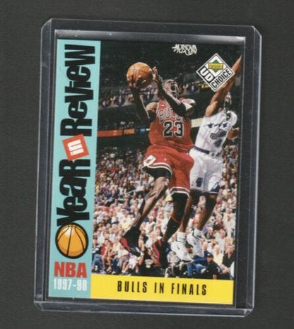 Cheap Sneaks Footwear/Sports Cards Basketball Card Michael Jordan 1998 Upper Deck #198 Year In Review Insert Chicago Bull
