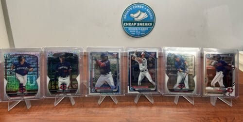 Cheap Sneaks Footwear/Sports Cards Basketball Card Minnesota Twins 2023/24 Bowman Chrome Lot (6) Lee, Mercedes,Rodriguez,