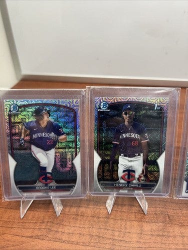 Cheap Sneaks Footwear/Sports Cards Basketball Card Minnesota Twins 2023/24 Bowman Chrome Lot (6) Lee, Mercedes,Rodriguez,