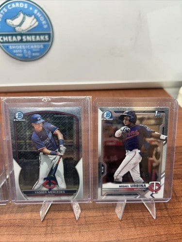 Cheap Sneaks Footwear/Sports Cards Basketball Card Minnesota Twins 2023/24 Bowman Chrome Lot (6) Lee, Mercedes,Rodriguez,