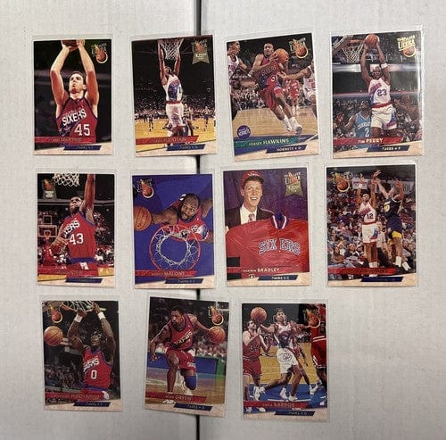 Cheap Sneaks Footwear/Sports Cards Basketball Card Philadelphia 76ers Lot (11) 1993-94 Fleer Ultra Bradley ,Graham,Kidd R