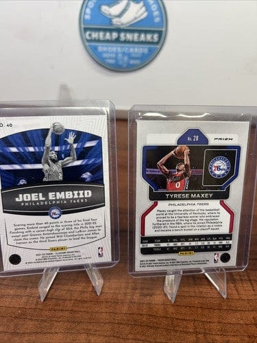 Cheap Sneaks Footwear/Sports Cards Basketball Card Philadelphia 76ers Lot 2021/22 Panini Select/Prizm/Illisiouns Joel Emb