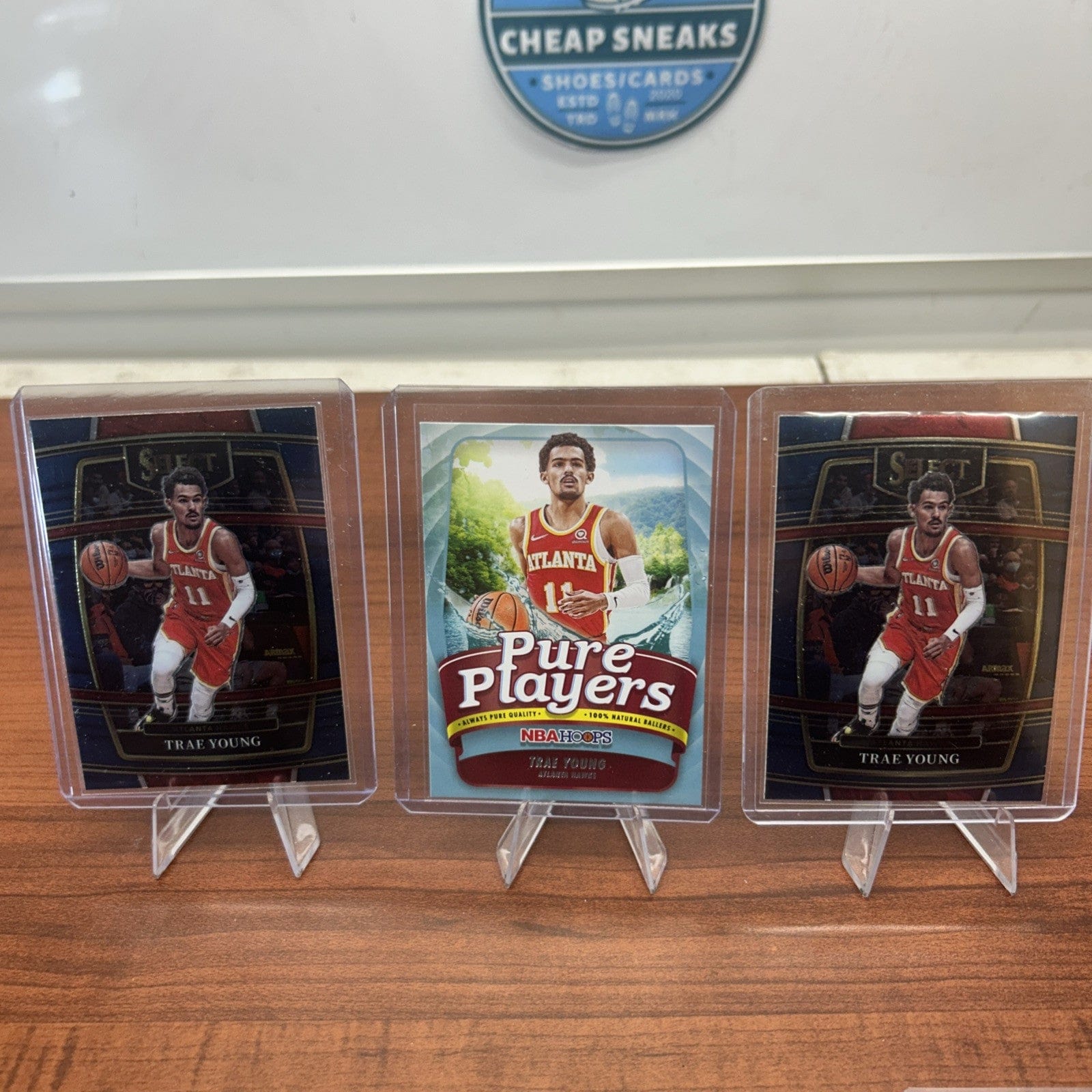 Cheap Sneaks Footwear/Sports Cards Basketball Card Trae Young 2021-22 Panini Select Basketball Blue #26 Hawks Lot+22 Sele