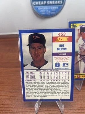 Cheap Sneaks Footwear/Sports Cards Bob Melvin 1990 Score #453 Baltimore Orioles