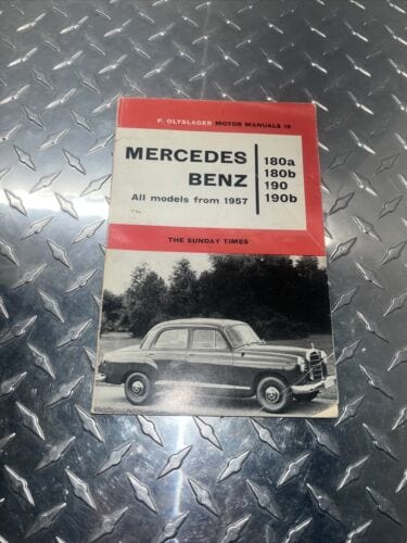 Cheap Sneaks Footwear/Sports Cards BOOKS Mercedes Benz Owners Manual 1957 All Models P. Olyslager