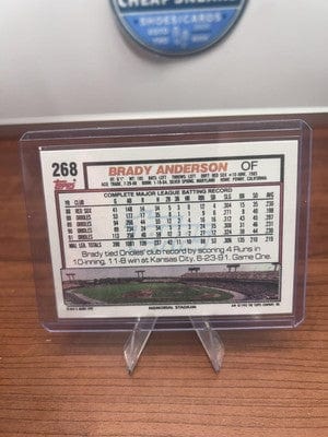 Cheap Sneaks Footwear/Sports Cards Brady Anderson 1992 Topps #268 Baltimore Orioles