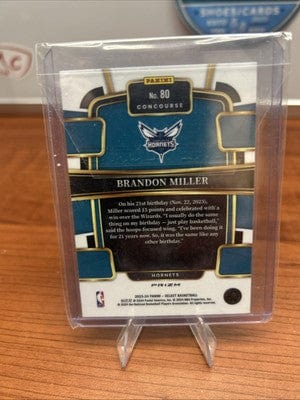 Cheap Sneaks Footwear/Sports Cards Brandon Miller (RC) 2023-24 Panini Select - Concourse Blue Cracked Ice