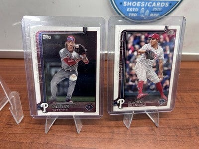 Cheap Sneaks Footwear/Sports Cards Bryson Scott , Ranger Suarez 2025 Topps Series One Philadelphia Philli