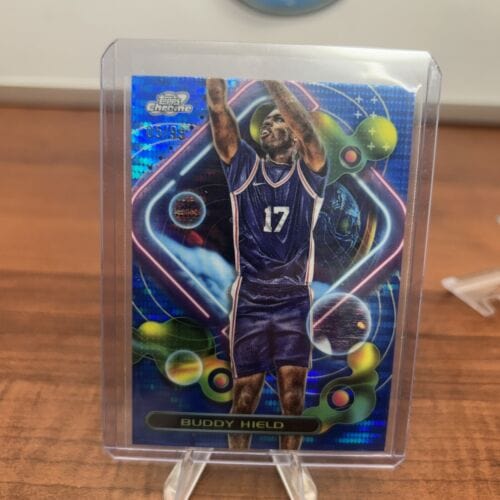 Cheap Sneaks Footwear/Sports Cards Buddy Hield 2024 Topps Chrime Chrome  Cosmic Blue Moon Refractor NBA