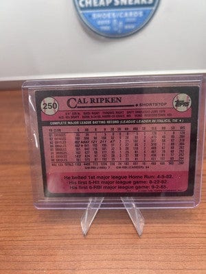Cheap Sneaks Footwear/Sports Cards Cal Ripken 1989 Topps #250 Baltimore Orioles