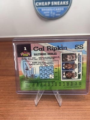Cheap Sneaks Footwear/Sports Cards Cal Ripken 1992 Stadium Club #1  Orioles error name misspelled back