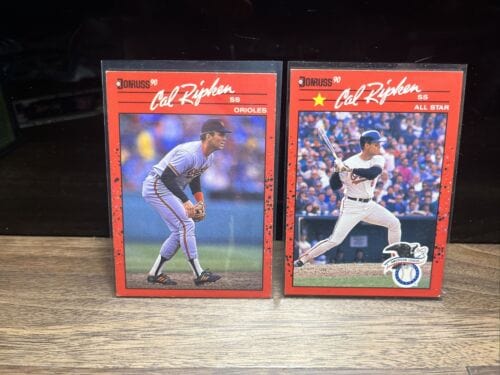 Cheap Sneaks Footwear/Sports Cards cal ripken 2 card lot 1990 donruss#96 and #676 All star