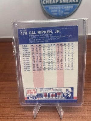 Cheap Sneaks Footwear/Sports Cards Cal Ripken, Jr. 1987 Fleer #478 Baltimore Orioles