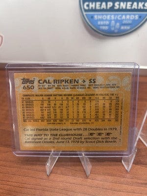 Cheap Sneaks Footwear/Sports Cards Cal Ripken Jr. 1988 Topps #650 Baltimore Orioles + Bonus Card