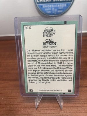 Cheap Sneaks Footwear/Sports Cards Cal Ripken Jr. 1991 Donruss Bonus Cards #BC-17 Baltimore Orioles