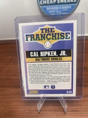 Cheap Sneaks Footwear/Sports Cards Cal Ripken, Jr. 1991 Score #849 Baltimore Orioles