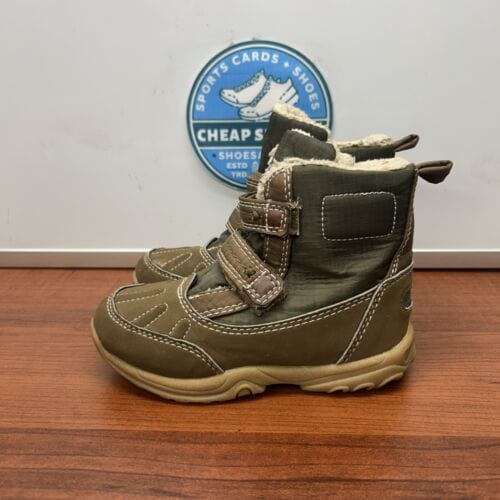 Cheap Sneaks Footwear/Sports Cards Carters Toddlers Boys Boots Size 9k Green/Tan Flaux Fur Liner Only Lig