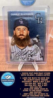 Cheap Sneaks Footwear/Sports Cards Charlie Blackmon 2023 Topps Chrome Platinum Anniversary #298 Colorado