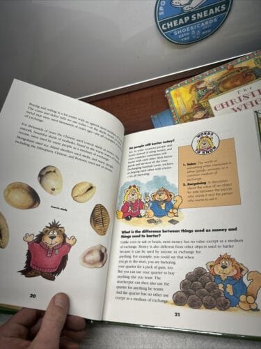 Cheap Sneaks Footwear/Sports Cards Children Hardback Book Lot Of 4 The Kids Money Book, Christmas Witch,C