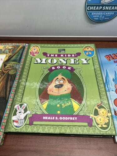 Cheap Sneaks Footwear/Sports Cards Children Hardback Book Lot Of 4 The Kids Money Book, Christmas Witch,C