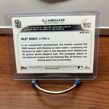 Cheap Sneaks Footwear/Sports Cards CJ Abrams 2022 Topps Update Series Rookie Debut RC Card #US327 San Die
