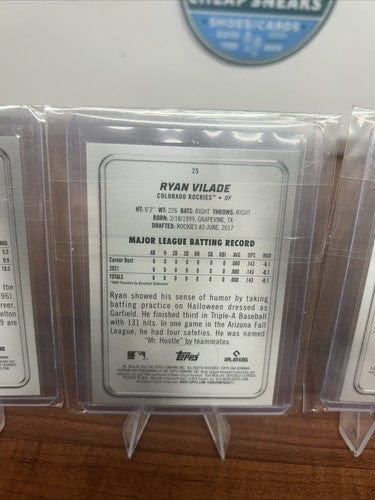 Cheap Sneaks Footwear/Sports Cards Colardo Rockies 2022 Bowman Platinum Lot Kris Bryant, Ryan Vilade RC,