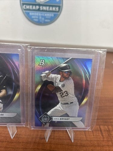 Cheap Sneaks Footwear/Sports Cards Colardo Rockies 2022 Bowman Platinum Lot Kris Bryant, Ryan Vilade RC,