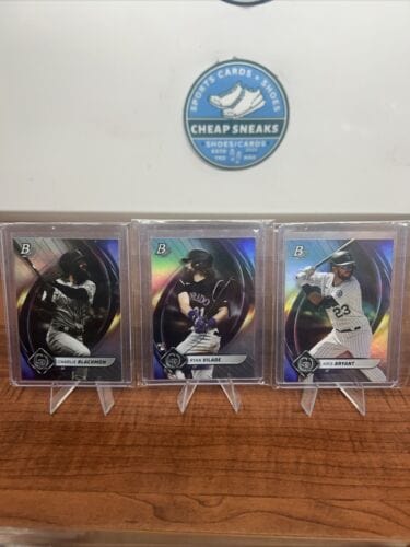 Cheap Sneaks Footwear/Sports Cards Colardo Rockies 2022 Bowman Platinum Lot Kris Bryant, Ryan Vilade RC,