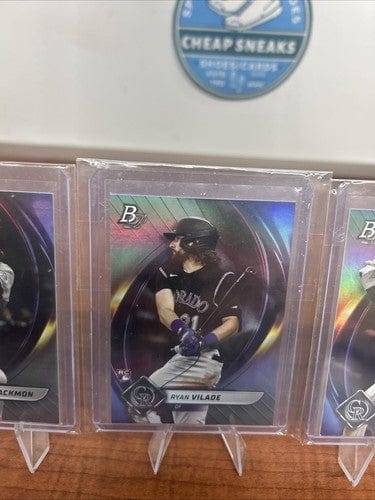 Cheap Sneaks Footwear/Sports Cards Colardo Rockies 2022 Bowman Platinum Lot Kris Bryant, Ryan Vilade RC,