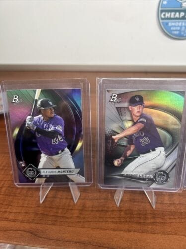 Cheap Sneaks Footwear/Sports Cards Colardo Rockies 2022 Bowman Platinum Prospect Lot Brown, Amado, Rock,